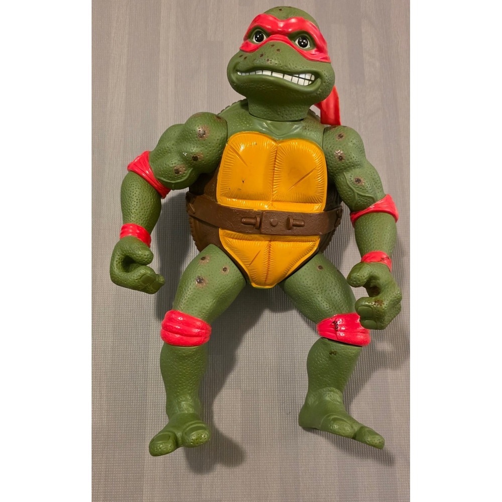 Vtg 1992 Teenage Mutant Ninja Turtles Raphael 13" Giant Action Figure Posable
